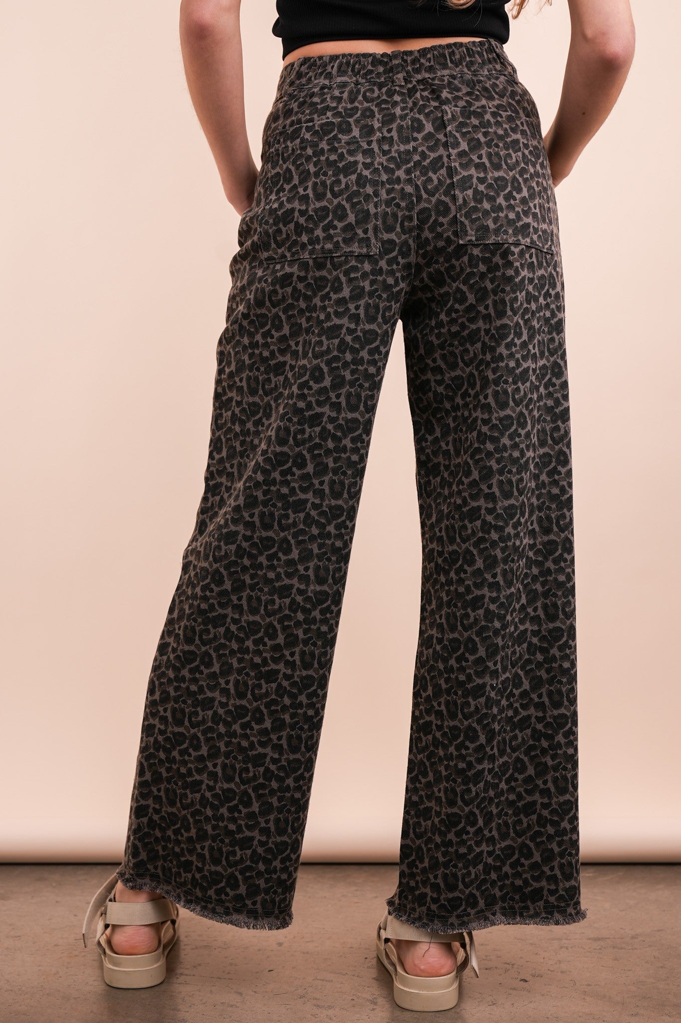 Luxe Leopard Straight Pants