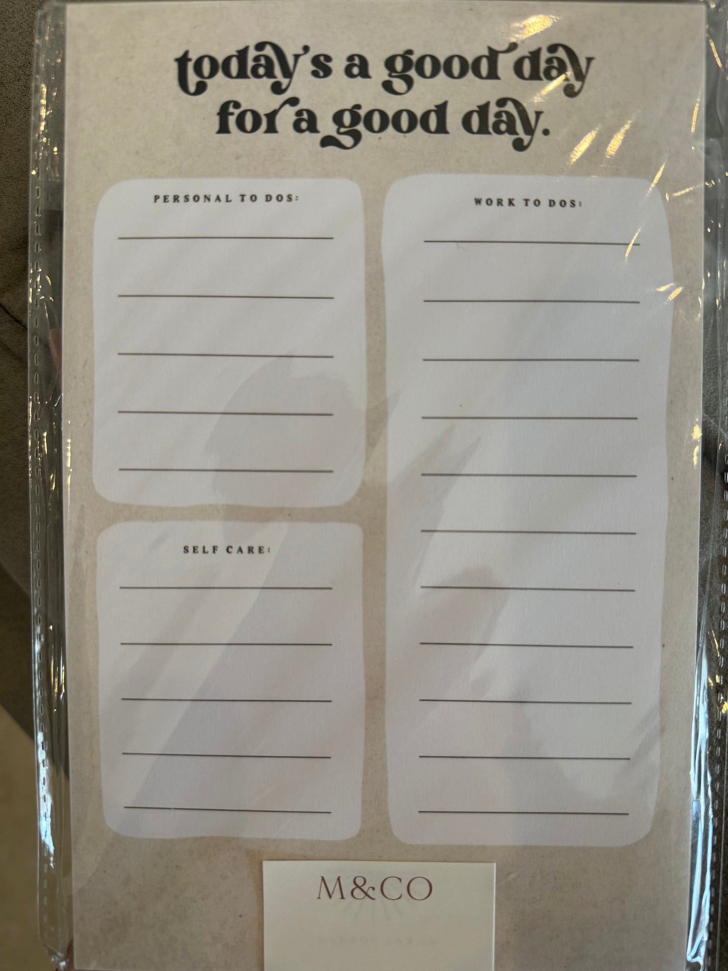 Luxe Good Day Notepad