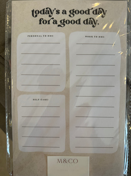 Luxe Good Day Notepad